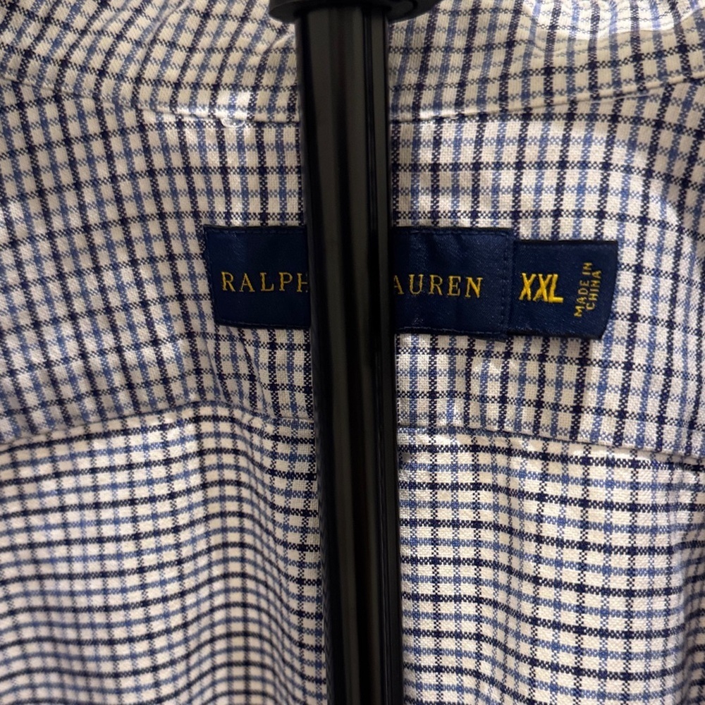 Ralph‎ Lauren Men's Blue Checkered Shirt Jacket - Picture 2 of 3